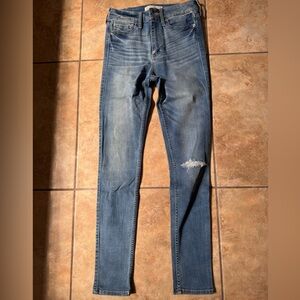 A&F super skinny high rise jeans